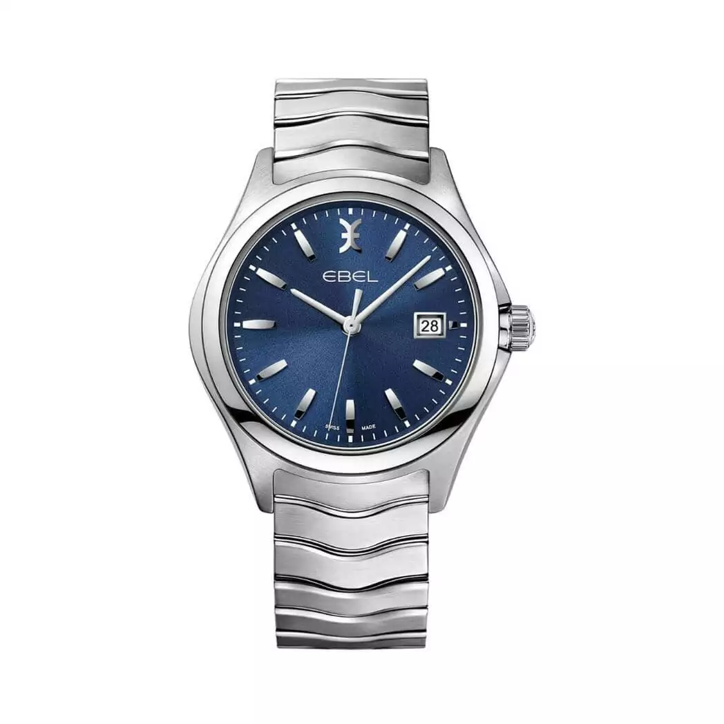Ebel-Wave-1216238.jpg Ebel Wave 1216238 Gent Blue Gal Vanic Dial - Image 1