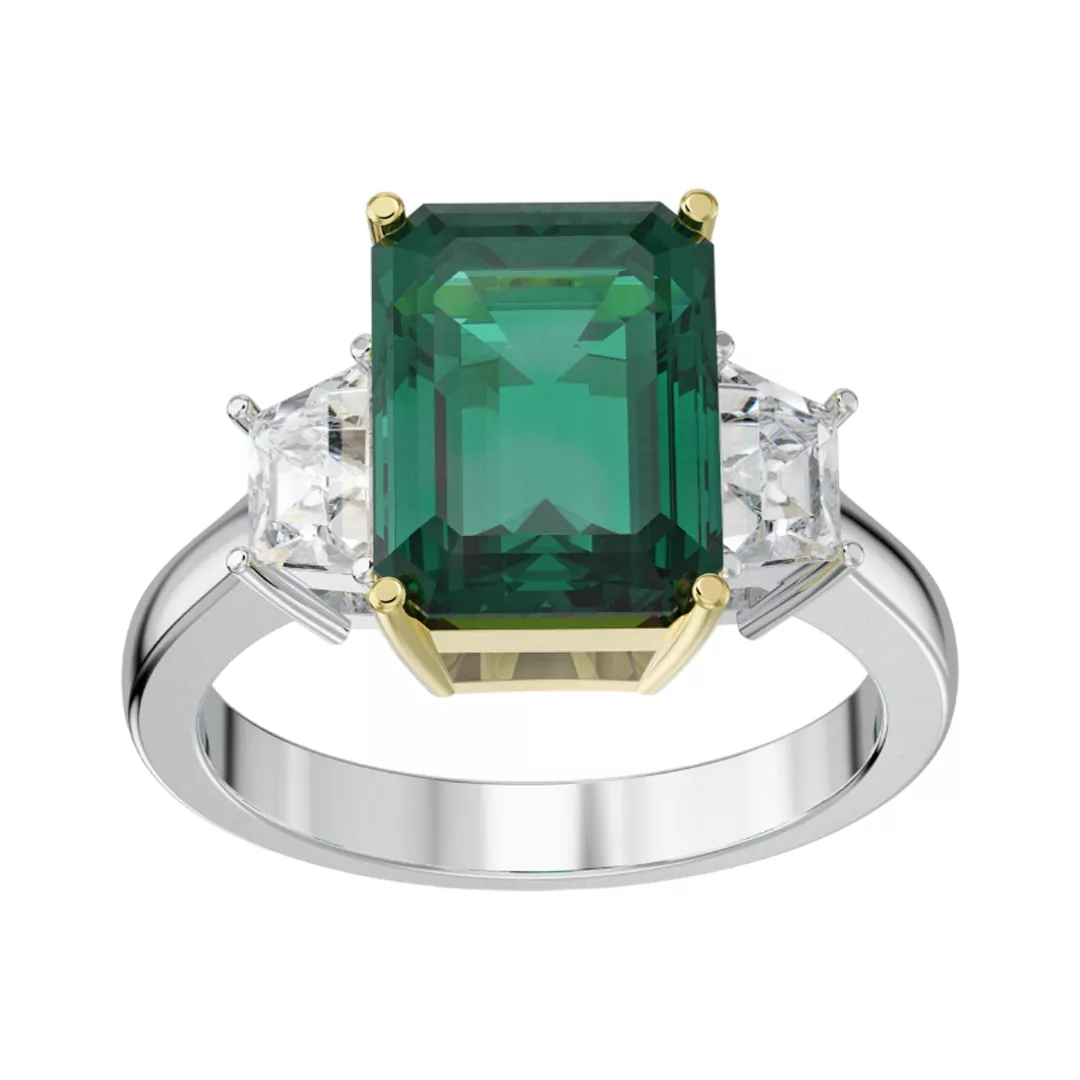 Embrace-Emerald-Diamond-Ring-HRD-F-G-VS-SI737R.jpg Embrace Emerald & Diamond Ring -HRD- F-G/VS-SI,737R,Total Wt – 5.26gm - Image 1