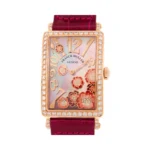Franck Muller Long Island Peony 952 QZ REL MOP RG D 1R Diamond Set Bezel 26mm MOP Dial Womens Watch