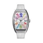 Franck Muller Vanguard V 35 QZ AC COL DRM Quartz Lady Color Dream 35mm Silver Dial Womens Watch