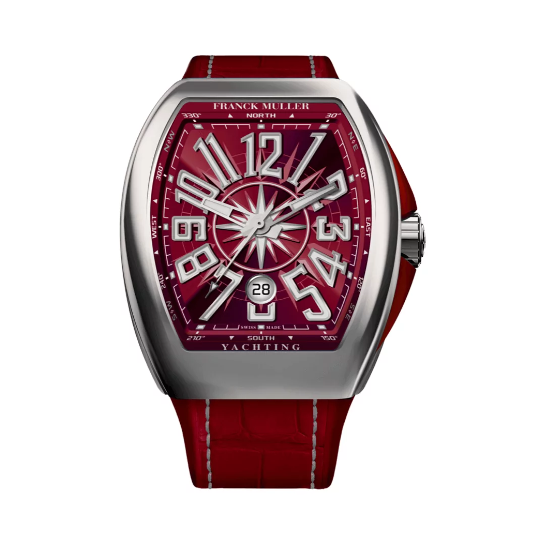 Franck-Muller-Vanguard-Yachting-Automatic-Burgundy-V-45-SC-DT-AC-BO.png Franck Muller Vanguard Yachting Automatic Burgundy V 45 SC DT AC BO 45mm Burgundy Dial Mens Watch - Image 1