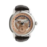 Frederique Constant Classic Manufacture FC-718SAL4H6 Worldtimer 42mm Stainless Steel Salmon Dial Unisex Watch