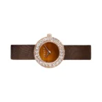 Graff Spiral GSP23PGD Tigers Eye DIal Rose Gold Brown Satin Strap - Image 2