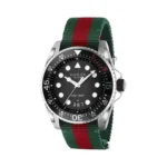 Gucci Dive Quartz YA136209A 45mm Black Dial Mens Watch