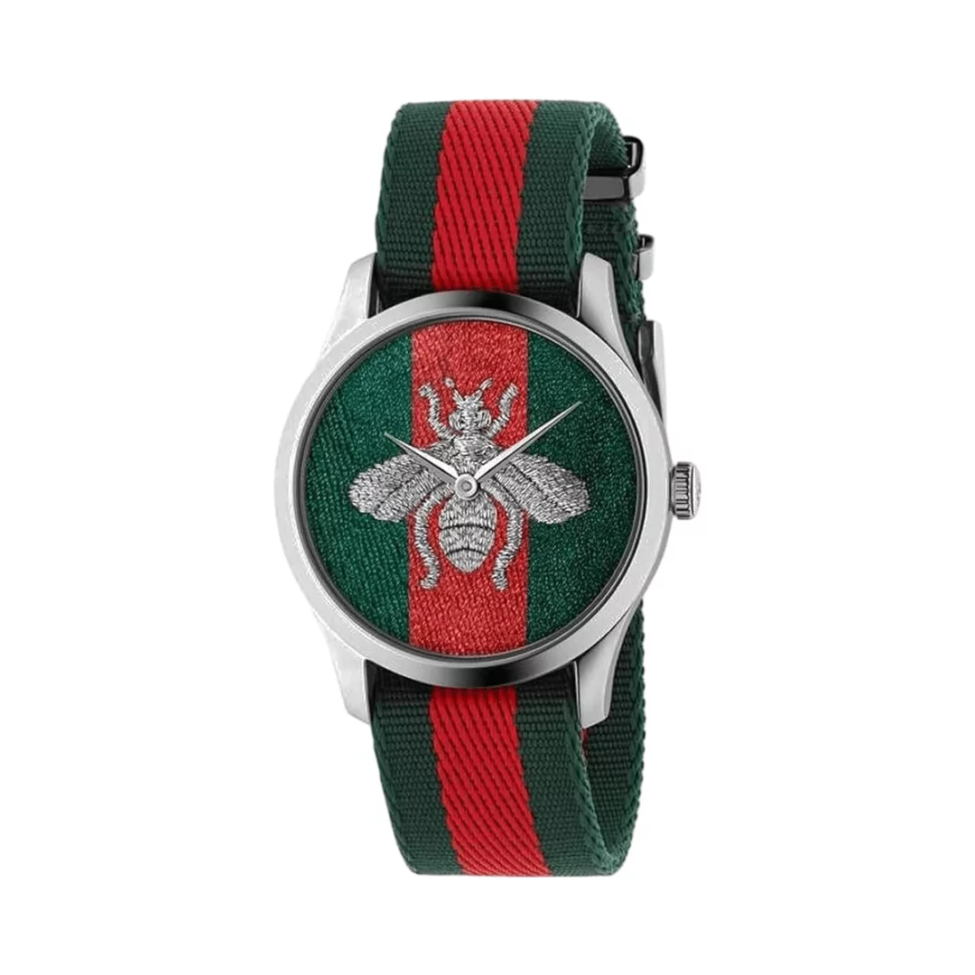 Gucci-G-Timeless-YA1264148.png Gucci G-Timeless YA1264148 Swiss Quartz 38mm Multicolor Mens Watch - Image 1