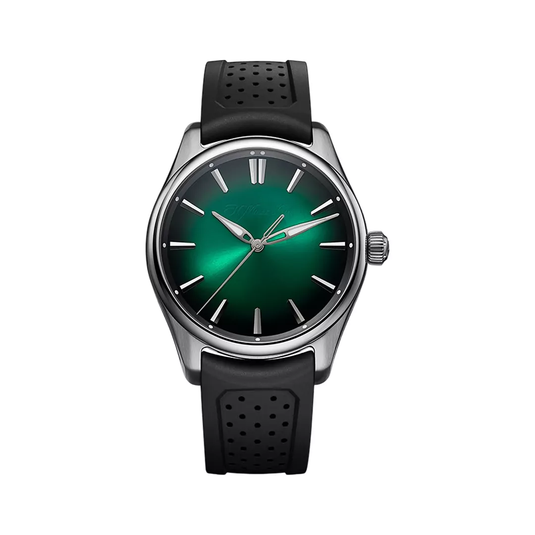 H.-Moser-Cie.-Pioneer-Centre-Seconds-3201-1201.jpg H. Moser & Cie. Pioneer Centre Seconds 3201-1201 Steel 40mm Cosmic Green Fumé Dial Men’s Watch - Image 1