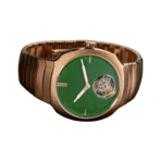 H. Moser & Cie. Streamliner 6804-0406 Tourbillon Rose Gold 40mm Green Wyoming Jade Dial Men’s Watch - Image 3