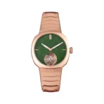 H. Moser & Cie. Streamliner 6804-0406 Tourbillon Rose Gold 40mm Green Wyoming Jade Dial Men’s Watch