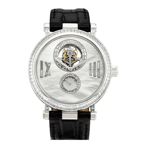 HH13333.jpg Van Cleef & Arpels 18K White Gold And Diamond Set Tourbillon With Mother Of Pearl Dial Limited Edition Watch - Image 1