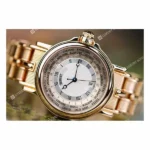 Breguet Marine Hora Mundi 3700Ba/12/Av0 Silver Roman Dial 24 Time Zones 38Mm 18K Yellow Gold