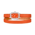 Harry Winston Emerald EMEQHM18WW015 Quartz 24mm Orange MOP Dial Womens Watch - Image 2