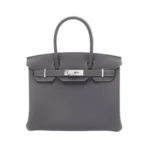 Hermes Birkin 35 Etain Grey Togo Leather Palladium HW Handbag