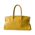 Hermes Birkin 42 Yellow Taurillon Palladium Hardware Hand Bag - Image 4