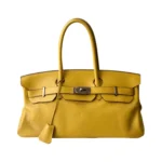 Hermes Birkin 42 Yellow Taurillon Palladium Hardware Hand Bag