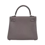 Hermes Kelly 25 Retourne Etain Togo Leather Palladium HW Hardware - Image 2