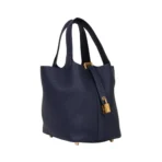 Hermes Picotin 18 Bleu Nuit Taurillon Clemence Leather Gold Hardware Bag - Image 5