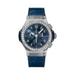 Hublot Big Bang 341.SX.7170.LR.1204 Steel Diamonds Blue Dial 41mm Men’s Watch
