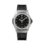 Hublot Classic Fusion 542.NX.1171.LR.1104 Titanium Diamonds Black Dial