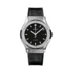 Hublot Classic Fusion 542.NX.1171.LR.1104 Titanium Diamonds Black Dial