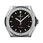 Hublot Classic Fusion 542.NX.1171.LR.1104 Titanium Diamonds Black Dial - Image 3
