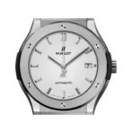 Hublot Classic Fusion 511.NX.2611.LR Titanium 45mm Silver Dial Men’s Watch - Image 2