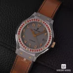 Hublot Hublot Classic Fusion 565.NX.5710.VR.1208.SDQ15 Classic Fusion Dubai Vision III Rose Gold Ruby Bezel 38mm Ladies Watch - Image 2