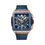 Hublot Square Bang Unico king Gold 821.OL.5180.RX Blue Ceramic 42mm Men’s Watch