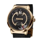 Hysek Double Orbital Revolution IO4305R01 43mm Black Dial Mens Watch - Image 2