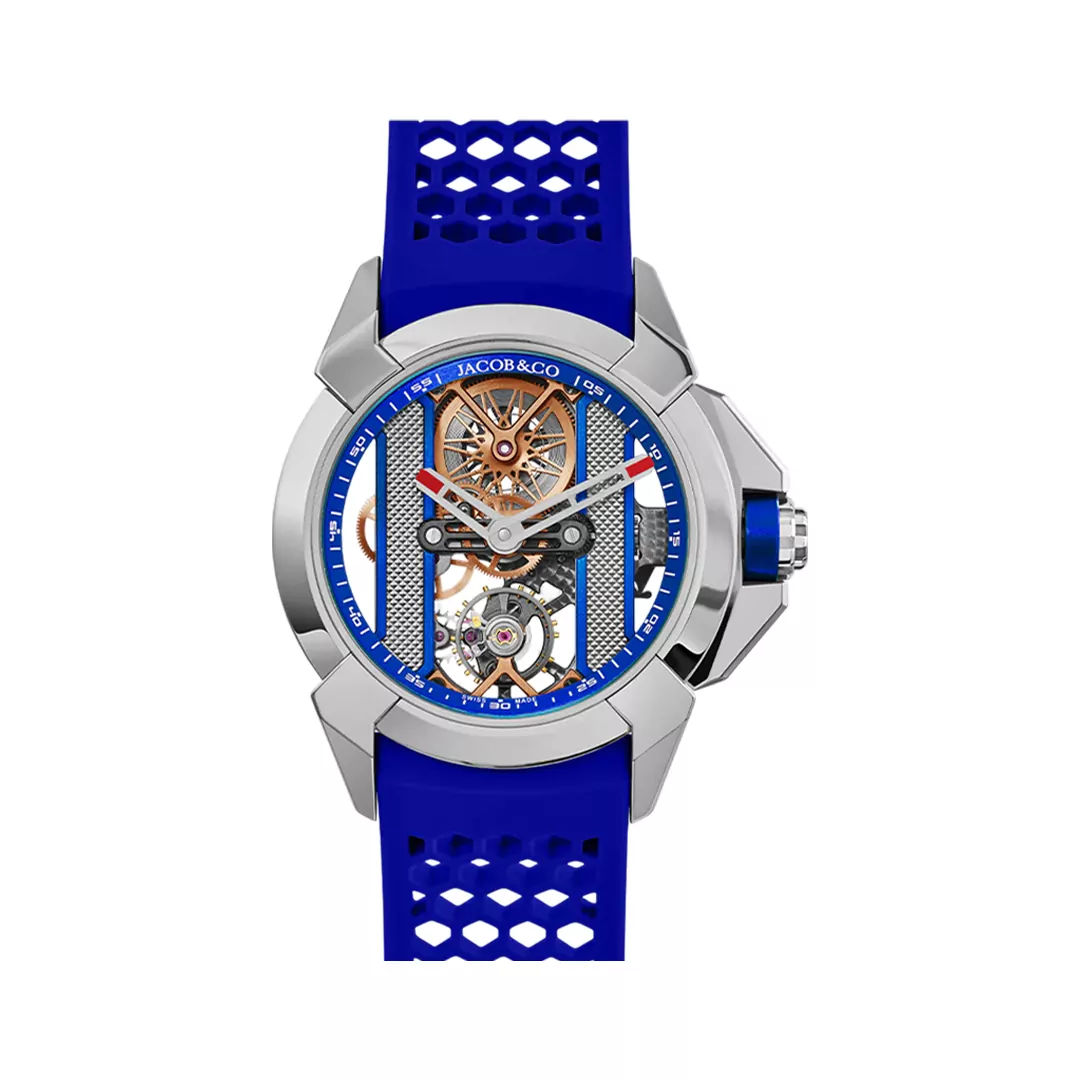Jacob-Co.-Epic-X-Skeleton-EX110.20.AA_.AA_.jpg Jacob & Co. Epic X Skeleton EX110.20.AA.AA.A Titanium Blue 44mm Skeleton Dial Men’s Watch - Image 1