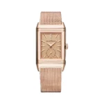 Jaeger-LeCoultre Reverso Tribute Q713216J Monoface Small Seconds Pink Gold 27.4mm Golden Dial Ladies Watch