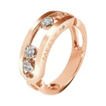 Messika Move Classic 03998-PG-55 Pink Gold Diamond Ring