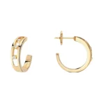 Messika Move Hoop 04407-YG Yellow Gold Diamond Earrings - Image 2
