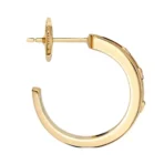 Messika Move Hoop 04407-YG Yellow Gold Diamond Earrings - Image 3