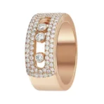 Messika Move Noa Gm 10102-PG-52 Pave Pink Gold Diamond Ring - Image 2