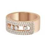 Messika Move Noa Gm 10102-PG-52 Pave Pink Gold Diamond Ring - Image 4