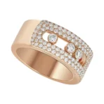 Messika Move Noa Gm 10102-PG-52 Pave Pink Gold Diamond Ring - Image 2