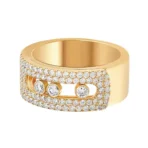 Messika Move Noa Pave 10102-YG Yellow Gold Diamond Ring - Image 2