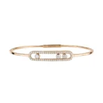 Messika Move Pave Thin 05032-PG Rose Gold Diamond Bracelet - Image 2