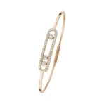Messika Move Pave Thin 05032-PG Rose Gold Diamond Bracelet