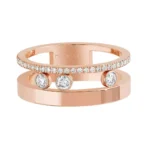 Messika Move Romane 06516-PG Pink Gold Diamond Ring - Image 2