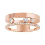 Messika Move Romane 06516-PG Pink Gold Diamond Ring - Image 2