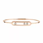 Messika Move Thin 04068-RG Rose Gold Diamond Bracelet - Image 2