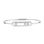 Messika Move Thin 04068-WG White Gold Diamond Bracelet - Image 2