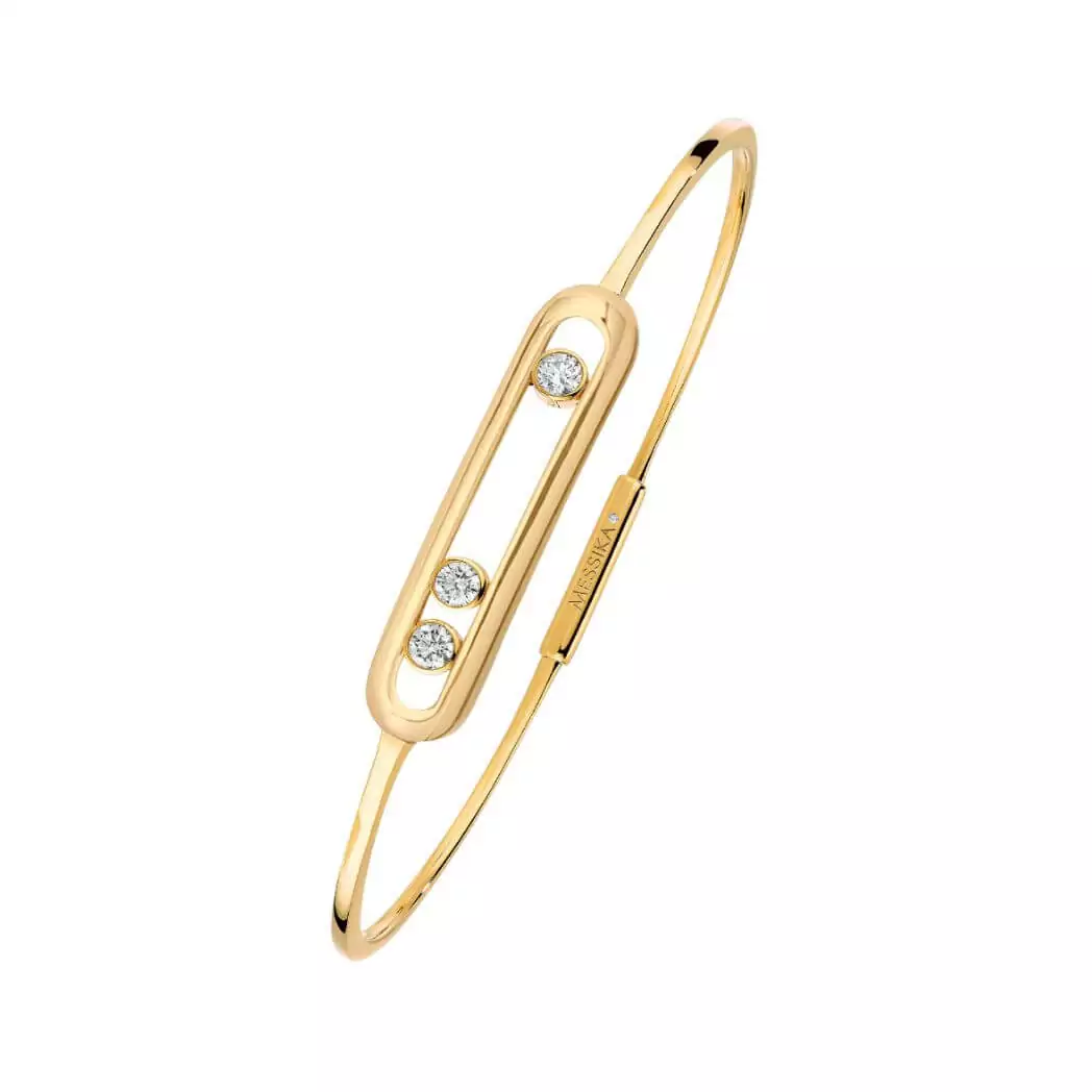 Messika-Move-Thin-04068-YG.jpg Messika Move Thin 04068-YG Yellow Gold Diamond Bracelet - Image 1