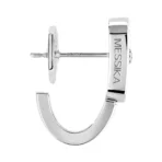 Messika Move UNO Mini Hoops 10050-WG White Gold Diamond Earrings - Image 3