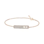 Messika My First Diamond Pavé 07535-RG Rose Gold Diamond Bracelet - Image 2