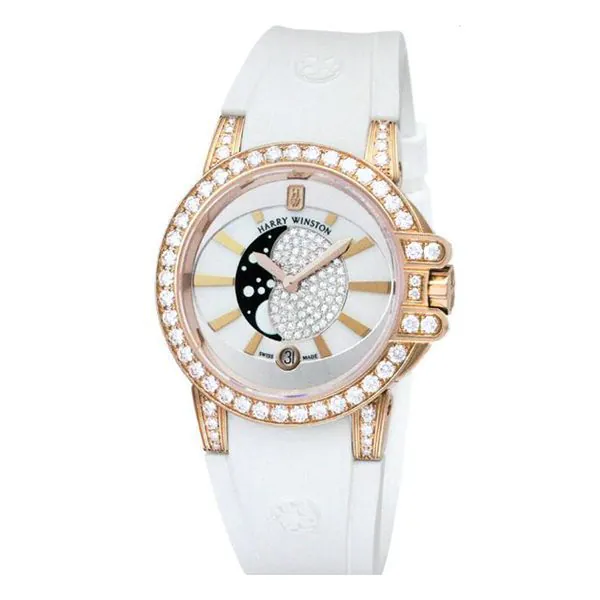 OCEQMP36RR003-1.jpg Harry Winston Ocean Lady Moon Phase 36Mm Ladies Watch - Image 1