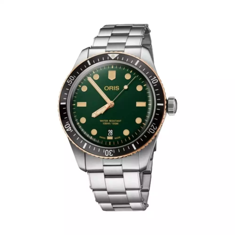 Oris-Divers-Sixty-Five-01-733-7707-4357-07-8-20-18.jpg Oris Divers Sixty-Five 01 733 7707 4357-07 8 20 18 Automatic Green Dial 40mm Men’s Watch - Image 1