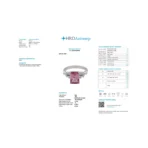 PINK TOURMALINE OCTAGONAL RING-F-G/VS 3.30 CTS- R28R,Total Wt -4.65gm - Image 2