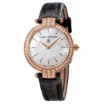 Harry Winston Premier White Mother Of Pearl Dial Ladies Watch